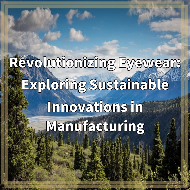 Revolutionizing Eyewear: Exploring Sustainable Innovations in Manufacturing