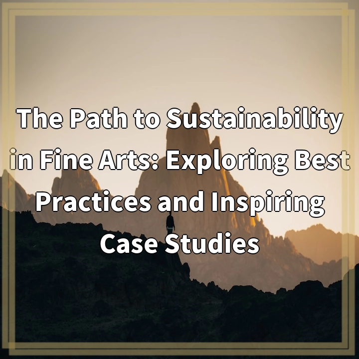 The Path to Sustainability in Fine Arts: Exploring Best Practices and Inspiring Case Studies