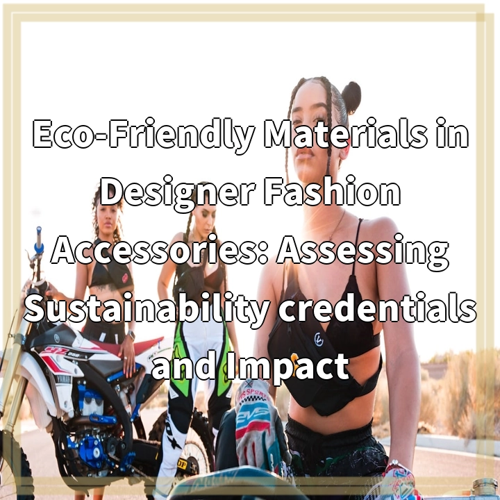 Eco-Friendly Materials in Designer Fashion Accessories: Assessing Sustainability credentials and Impact