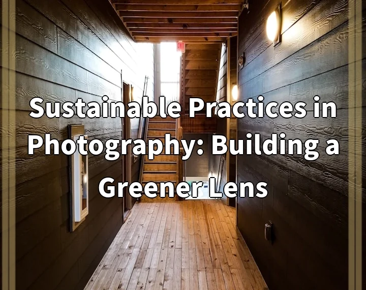 Sustainable Practices in Photography: Building a Greener Lens