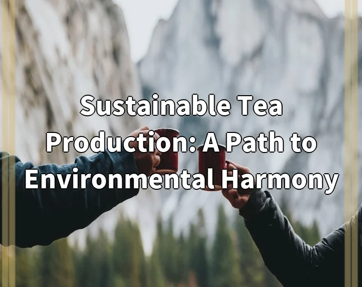 Sustainable Tea Production: A Path to Environmental Harmony