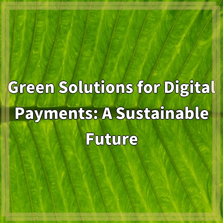 Green Solutions for Digital Payments: A Sustainable Future