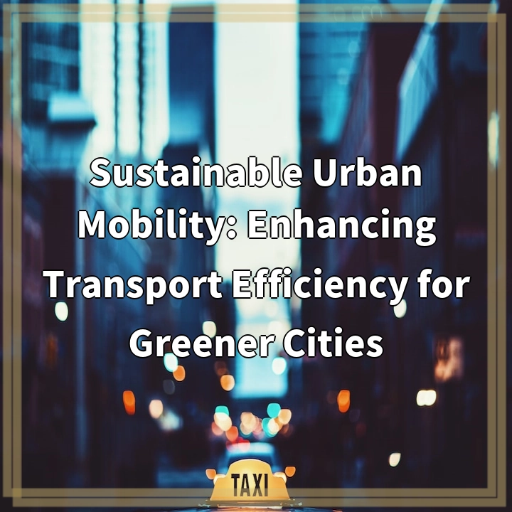 Sustainable Urban Mobility: Enhancing Transport Efficiency for Greener Cities