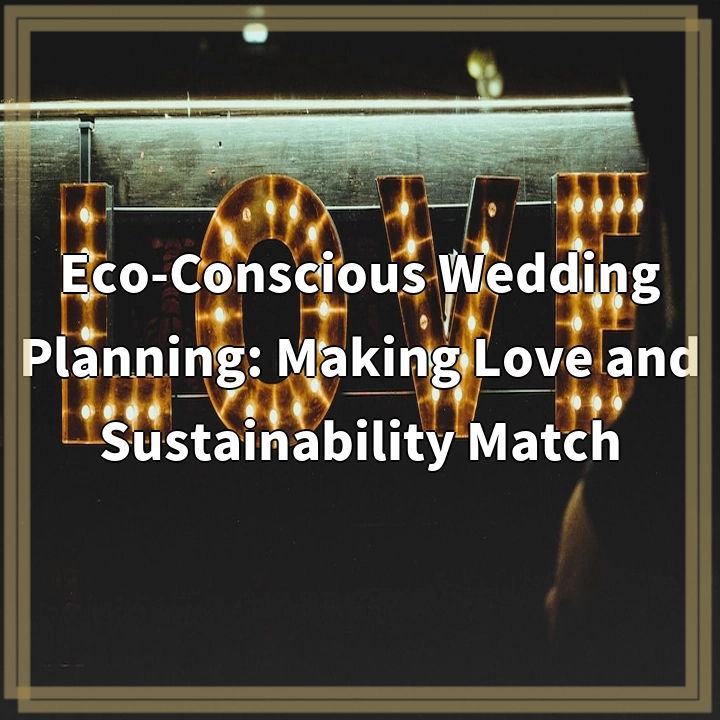 Eco-Conscious Wedding Planning: Making Love and Sustainability Match