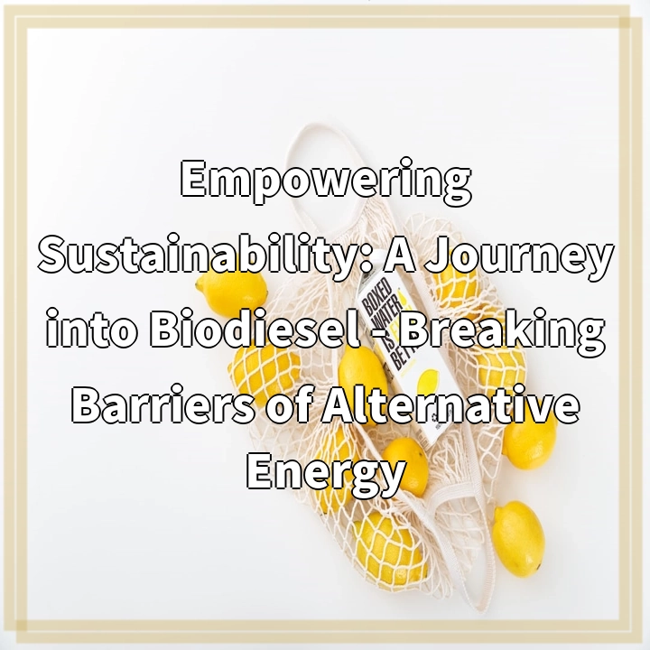 Empowering Sustainability: A Journey into Biodiesel – Breaking Barriers of Alternative Energy