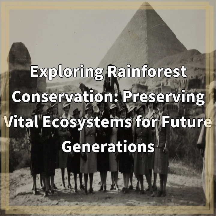 Exploring Rainforest Conservation: Preserving Vital Ecosystems for Future Generations