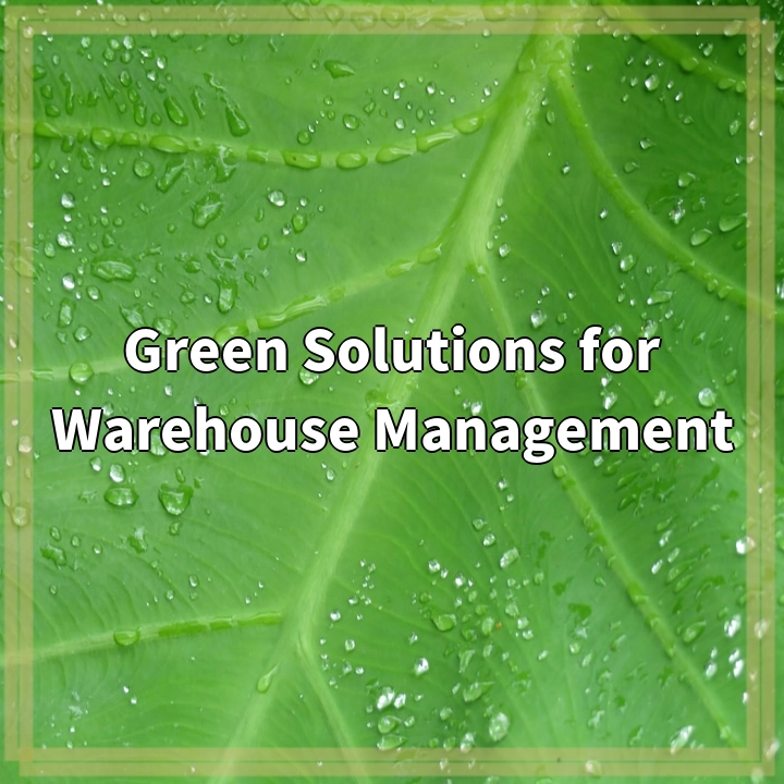 Green Solutions for Warehouse Management