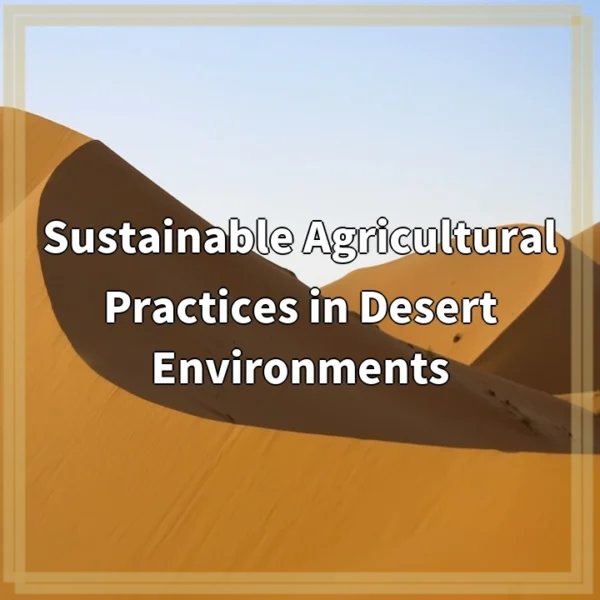 Sustainable Agricultural Practices in Desert Environments