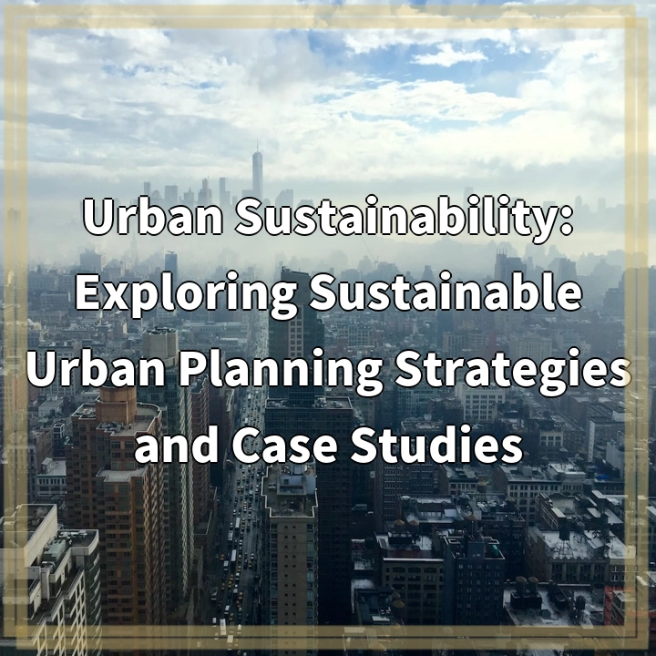 Urban Sustainability: Exploring Sustainable Urban Planning Strategies and Case Studies