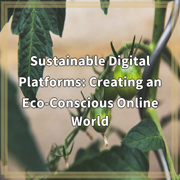 Sustainable Digital Platforms: Creating an Eco-Conscious Online World