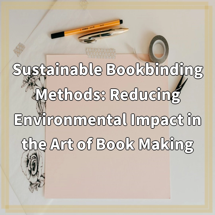 Sustainable Bookbinding Methods: Reducing Environmental Impact in the Art of Book Making