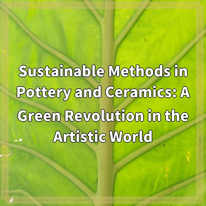 Sustainable Methods in Pottery and Ceramics: A Green Revolution in the Artistic World