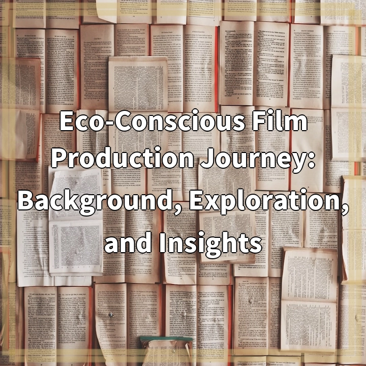 Eco-Conscious Film Production Journey: Background, Exploration, and Insights