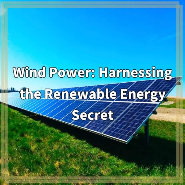 Wind Power: Harnessing the Renewable Energy Secret