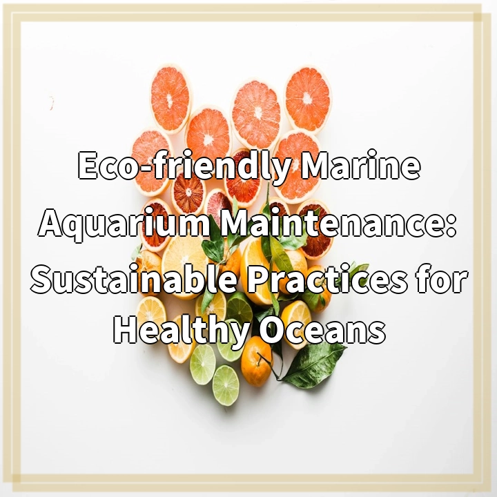 Eco-friendly Marine Aquarium Maintenance: Sustainable Practices for Healthy Oceans