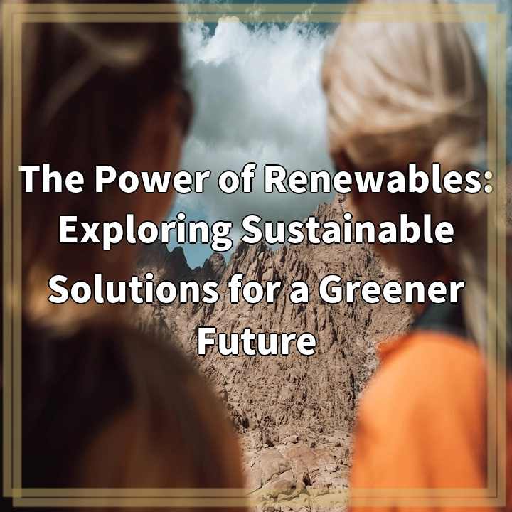 The Power of Renewables: Overcoming Challenges for a Greener Future