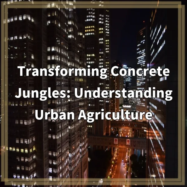 Transforming Concrete Jungles: Understanding Urban Agriculture