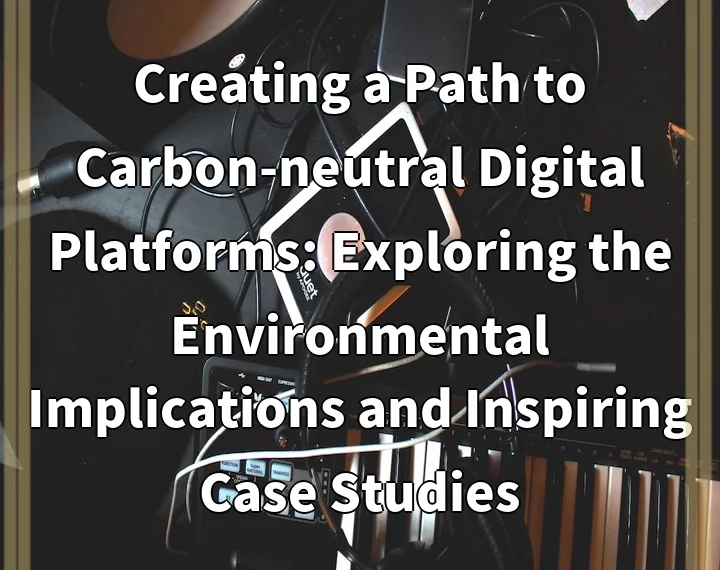 Creating a Path to Carbon-neutral Digital Platforms: Exploring the Environmental Implications and Inspiring Case Studies