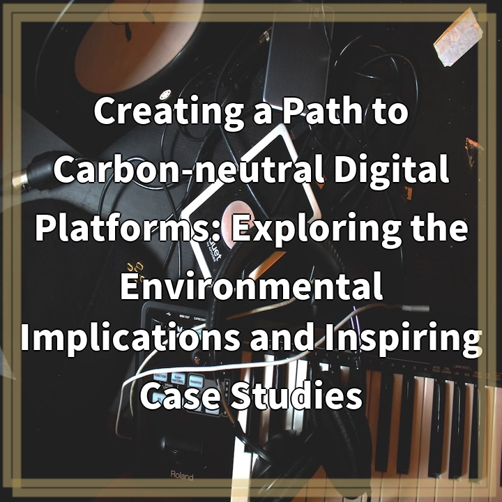 Creating a Path to Carbon-neutral Digital Platforms: Exploring the Environmental Implications and Inspiring Case Studies