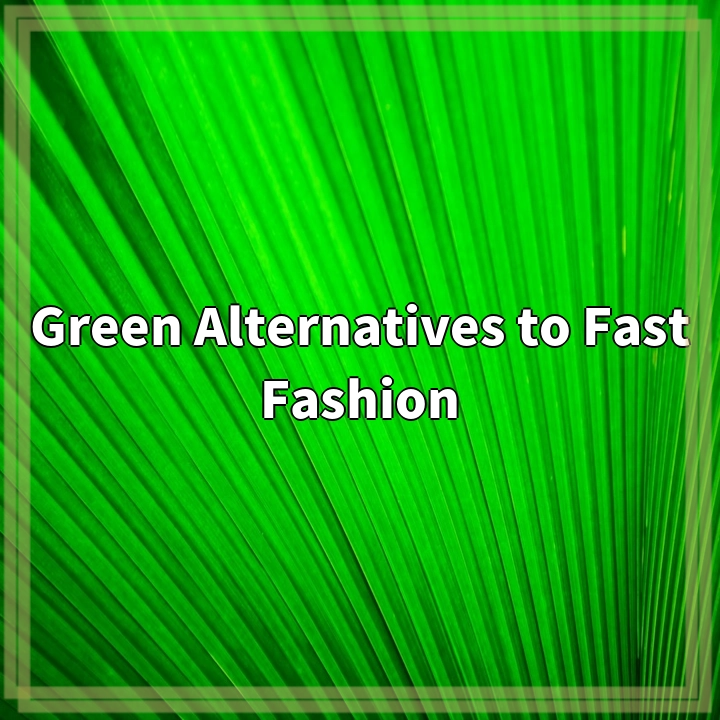 Green Alternatives to Fast Fashion