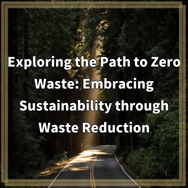 Exploring the Path to Zero Waste: Embracing Sustainability through Waste Reduction