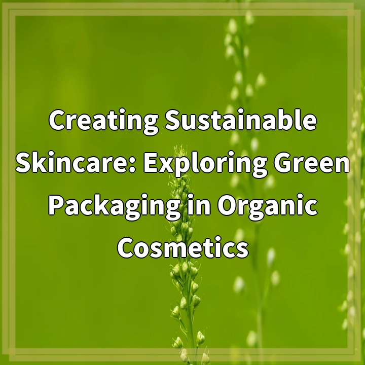 Creating Sustainable Skincare: Exploring Green Packaging in Organic Cosmetics