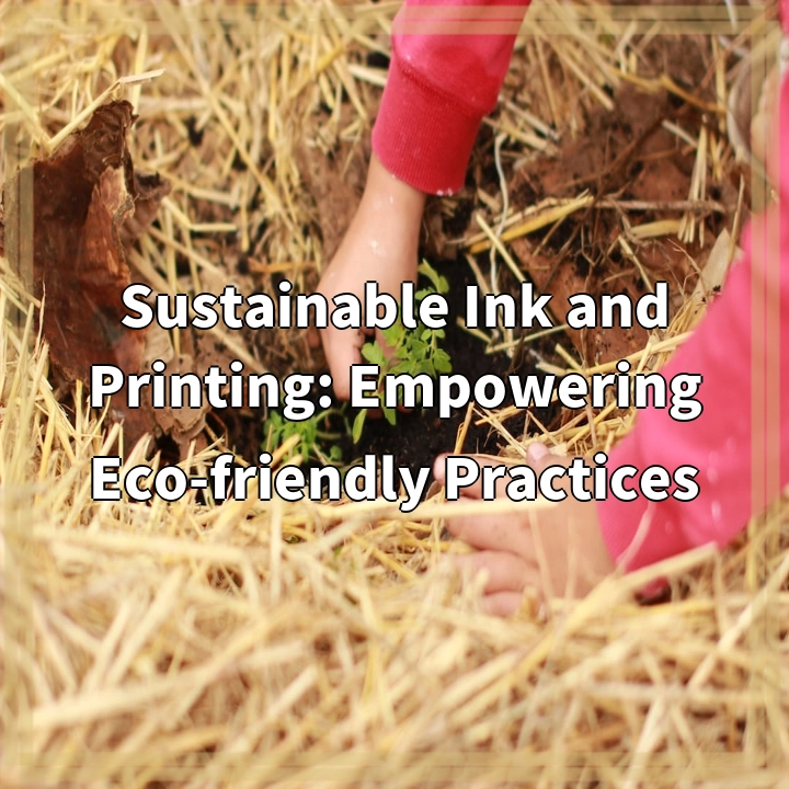 Sustainable Ink and Printing: Empowering Eco-friendly Practices