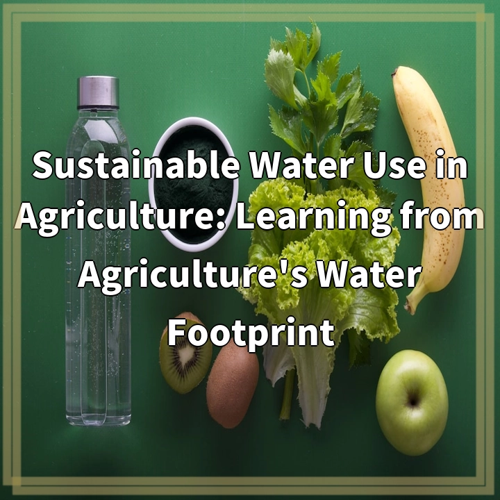 Sustainable Water Use in Agriculture: Learning from Agriculture’s Water Footprint