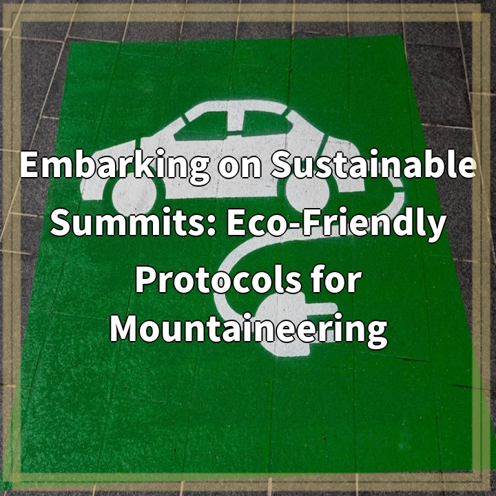 Embarking on Sustainable Summits: Eco-Friendly Protocols for Mountaineering