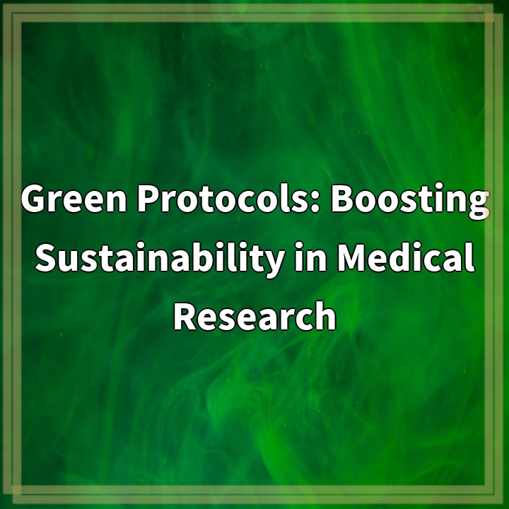 Green Protocols: Boosting Sustainability in Medical Research