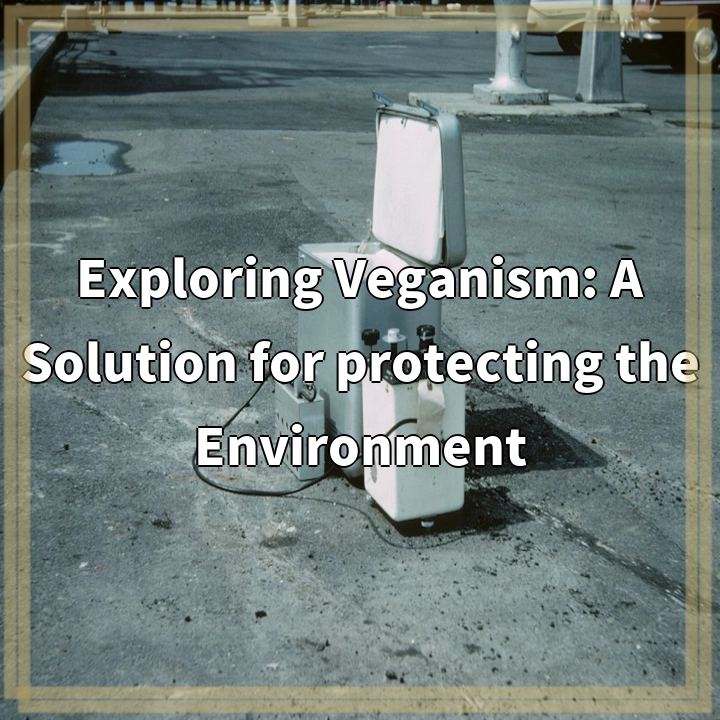 Exploring Veganism: A Solution for protecting the Environment