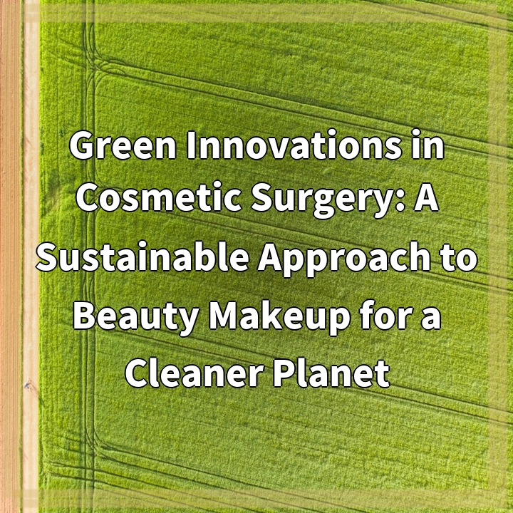 Green Innovations in Cosmetic Surgery: A Sustainable Approach to Beauty Makeup for a Cleaner Planet