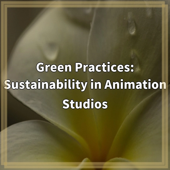 Green Practices: Sustainability in Animation Studios