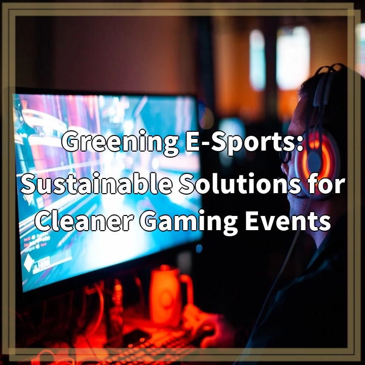 Greening E-Sports: Sustainable Solutions for Cleaner Gaming Events