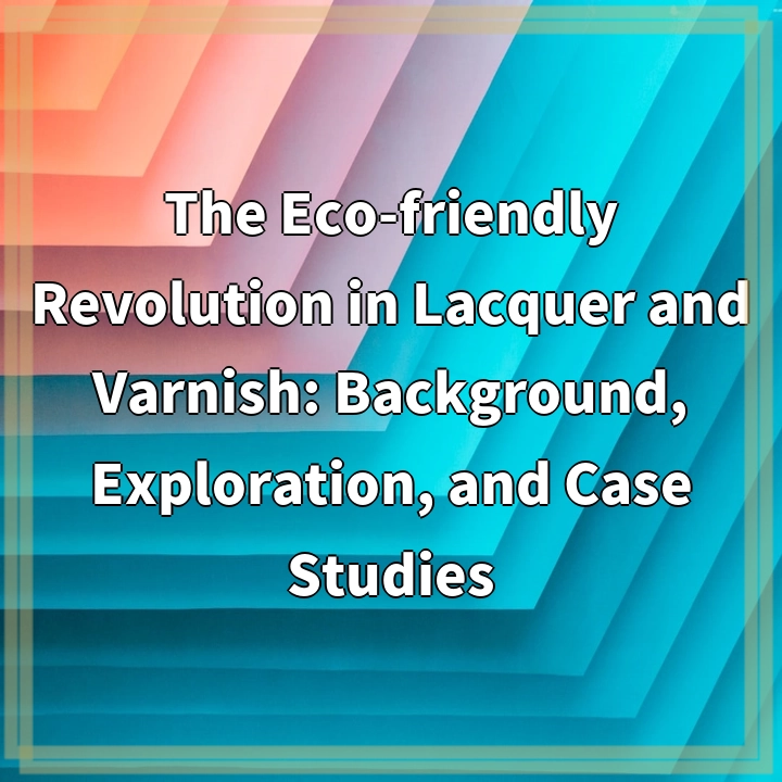 The Eco-friendly Revolution in Lacquer and Varnish: Background, Exploration, and Case Studies