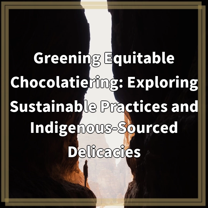 Greening Equitable Chocolatiering: Exploring Sustainable Practices and Indigenous-Sourced Delicacies