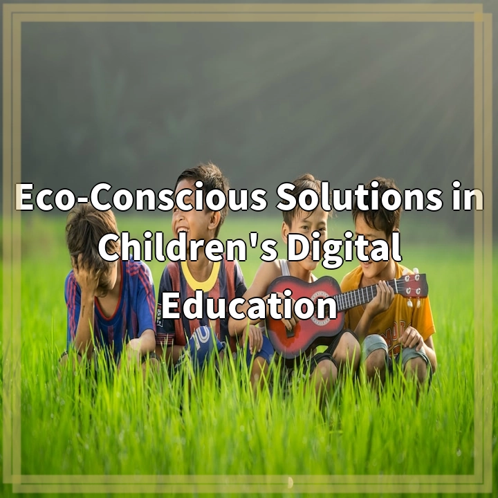 Eco-Conscious Solutions in Children’s Digital Education