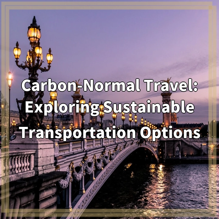 Carbon-Normal Travel: Exploring Sustainable Transportation Options