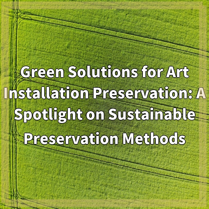 Green Solutions for Art Installation Preservation: A Spotlight on Sustainable Preservation Methods