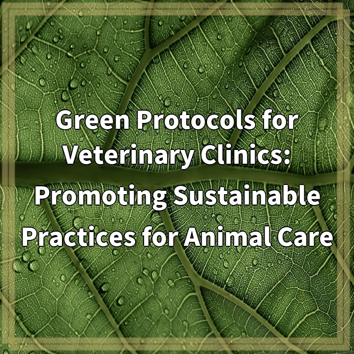 Green Protocols for Veterinary Clinics: Promoting Sustainable Practices for Animal Care