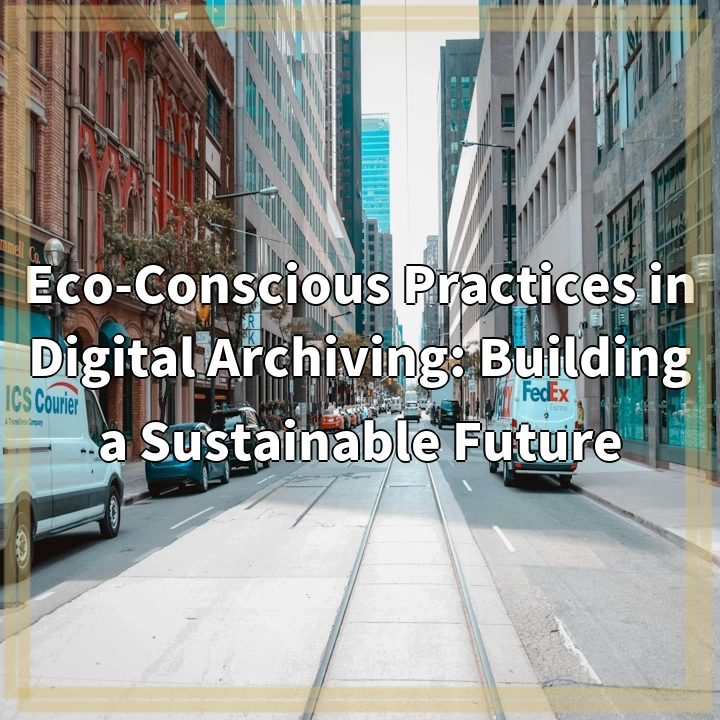 Eco-Conscious Practices in Digital Archiving: Building a Sustainable Future