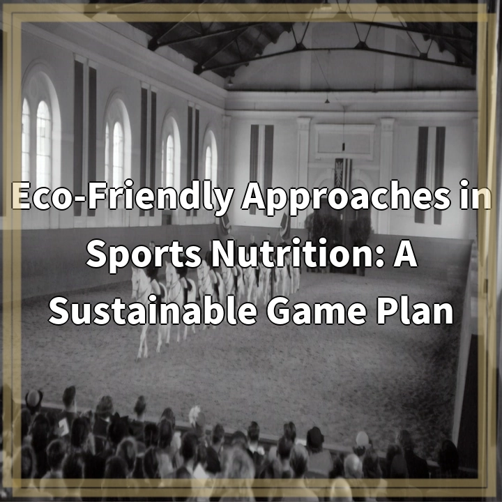 Eco-Friendly Approaches in Sports Nutrition: A Sustainable Game Plan