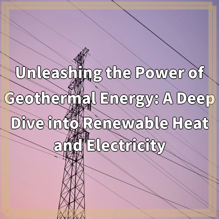 Unleashing the Power of Geothermal Energy: A Deep Dive into Renewable Heat and Electricity