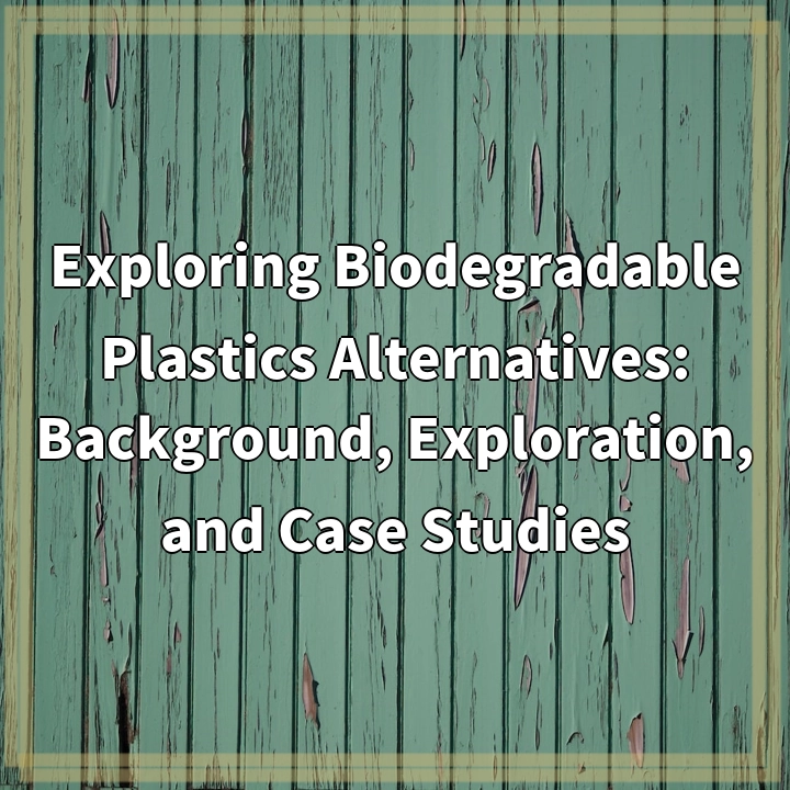 Exploring Biodegradable Plastics Alternatives: Background, Exploration, and Case Studies