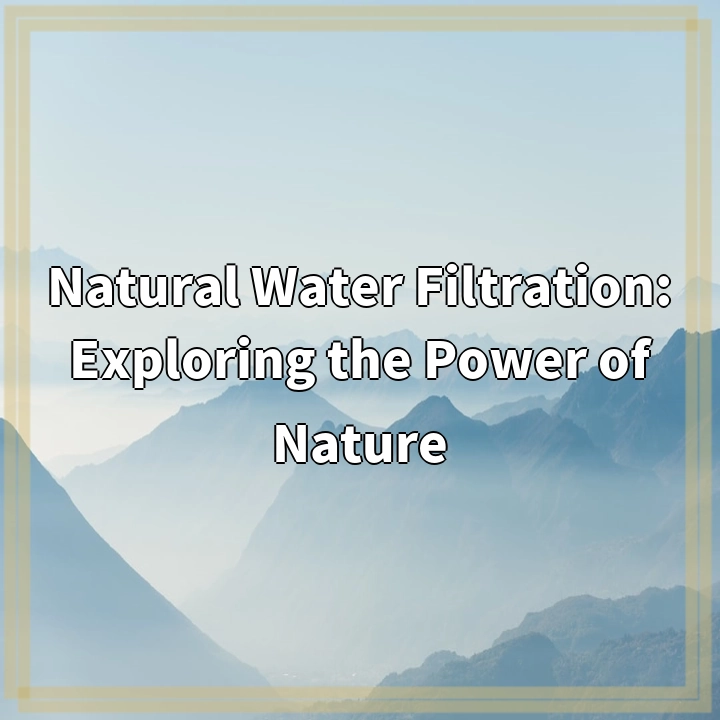 Natural Water Filtration: Exploring the Power of Nature