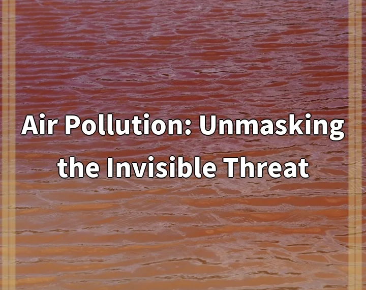 Air Pollution: Unmasking the Invisible Threat