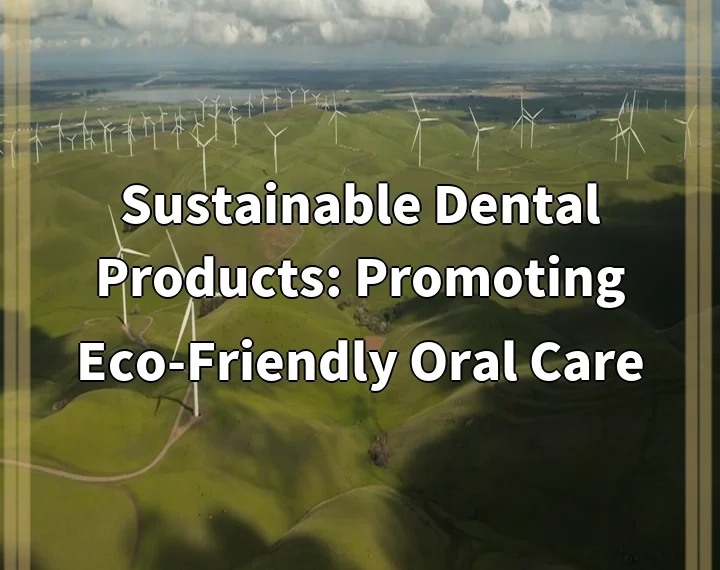 Sustainable Dental Products: Promoting Eco-Friendly Oral Care