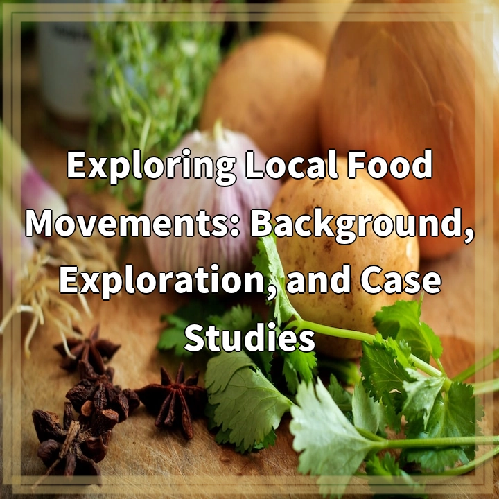 Exploring Local Food Movements: Background, Exploration, and Case Studies