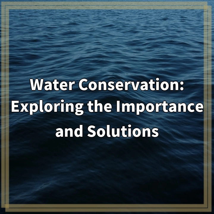 Water Conservation: Exploring the Importance and Solutions