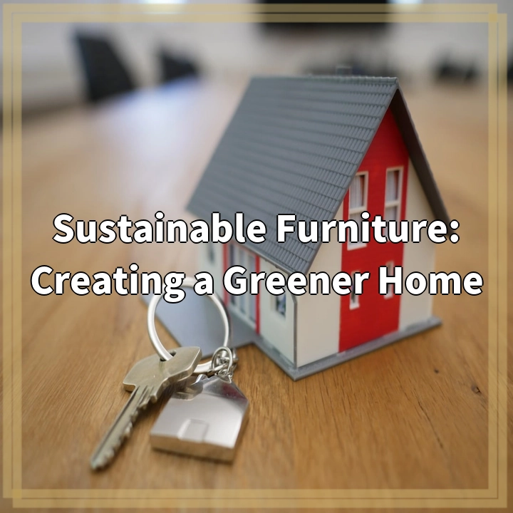 Sustainable Furniture: Creating a Greener Home